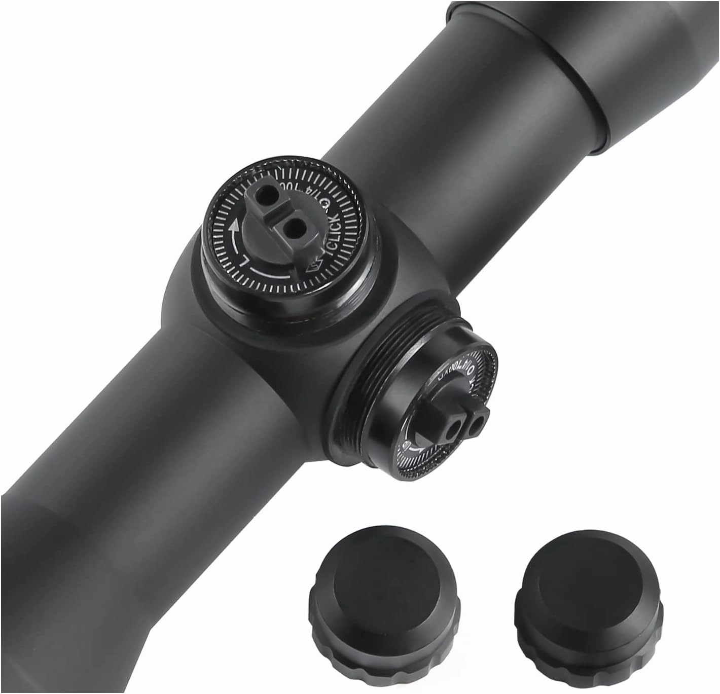 4x32 Compact Rifle Scope MT4x32 Hunting Scope w/Scope Rings, Crossbow Scope (Rangefinder/Mil-Dot/Five-Line Reticle)