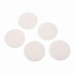 50Pcs Cotton Face Cleansing Sponges Gentle Exfoliating Pads for Makeup Removal Hydrating Skin Reusable Facial Scrubbers White