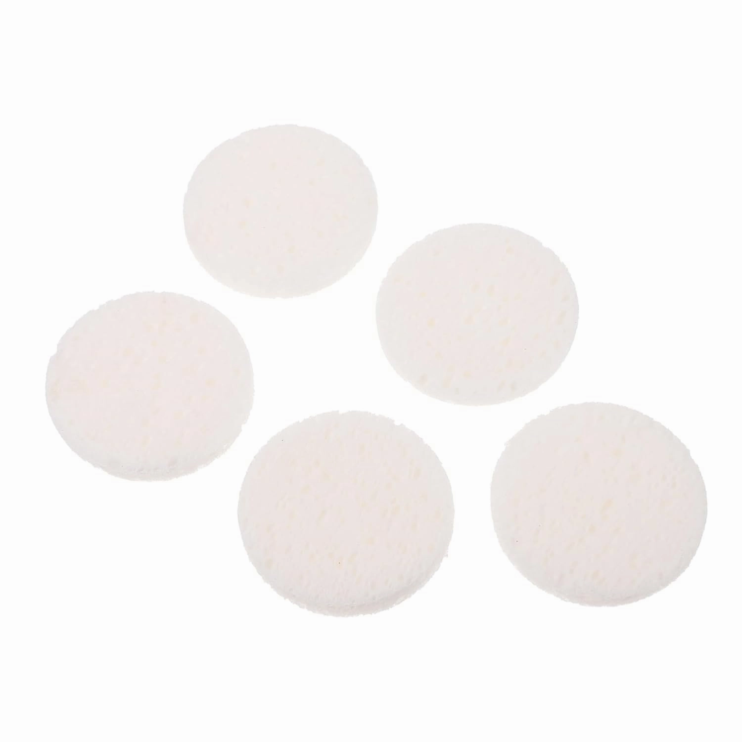 50Pcs Cotton Face Cleansing Sponges Gentle Exfoliating Pads for Makeup Removal Hydrating Skin Reusable Facial Scrubbers White