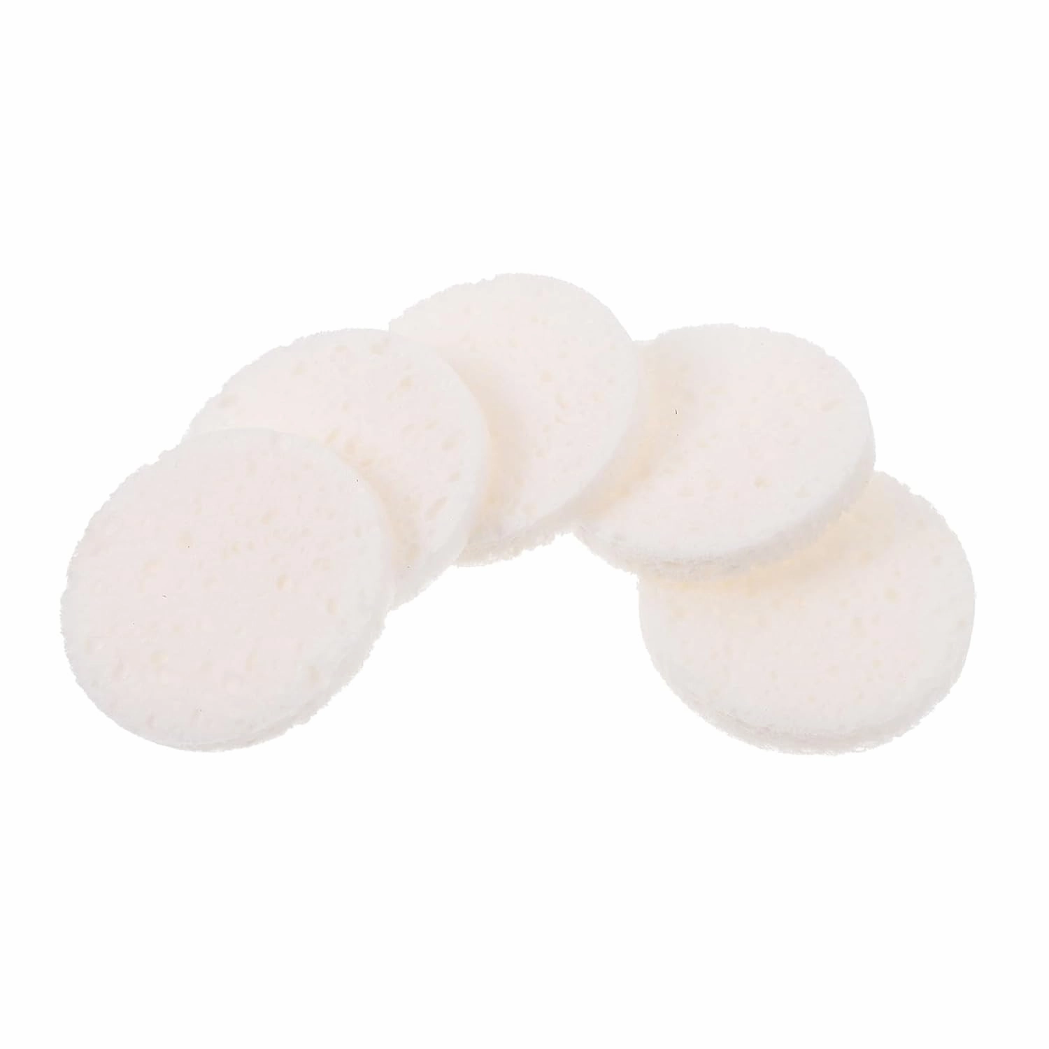 50Pcs Face Cleansing Sponges Soft Wood Pulp Cotton Makeup Removal Pads for Gentle Exfoliation and Deep Cleaning Reusable and Easy to Clean for Daily Face Care