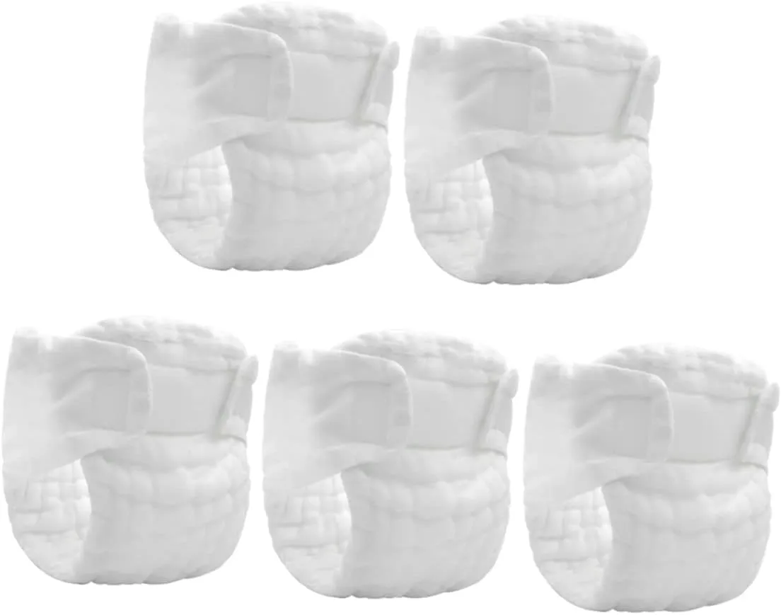5pcs Reusable Newborn Diapers Washable Inserts New Born Cloth Diapers Comfortable Breathable Size for Newborns