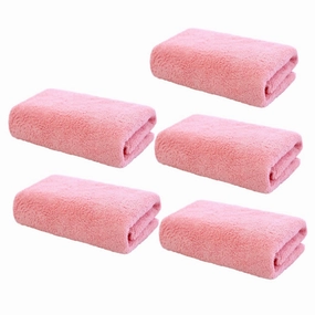5pcs Microfiber Face Washing Towel Makeup Remover Washcloths for Women Portable and Absorbent Machine Washable for Travel and Home Use