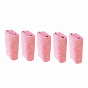 5pcs Microfiber Face Washing Towels for Makeup Removal Soft and Absorbent Washcloth Portable for Travel and Home Use Delicate Stitching