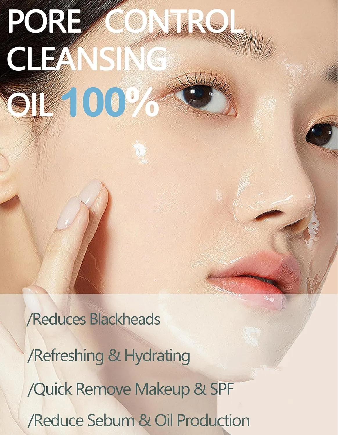 60PCS Mini Cleansing Oil, Individually Face Makeup Pore Cleansing, Speedy & Deep & Gentle Face Cleanser, Camellia Facial Oil Cleanser, Travel Size Makeup Remover