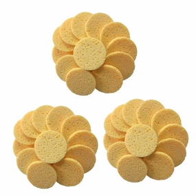 60pcs Skin-friendly Makeup Pads Round Soft Cotton Sponges for Face Cleaning for Makeup Removal and Daily Skin Care Gentle Exfoliation and Deep Cleansing