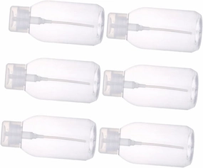 6Pcs 200ml Empty Press Bottle Containers for Makeup Remover Nail Polish Remover and Liquid Dispenser Versatile Pump Bottles for Beauty and Personal Care