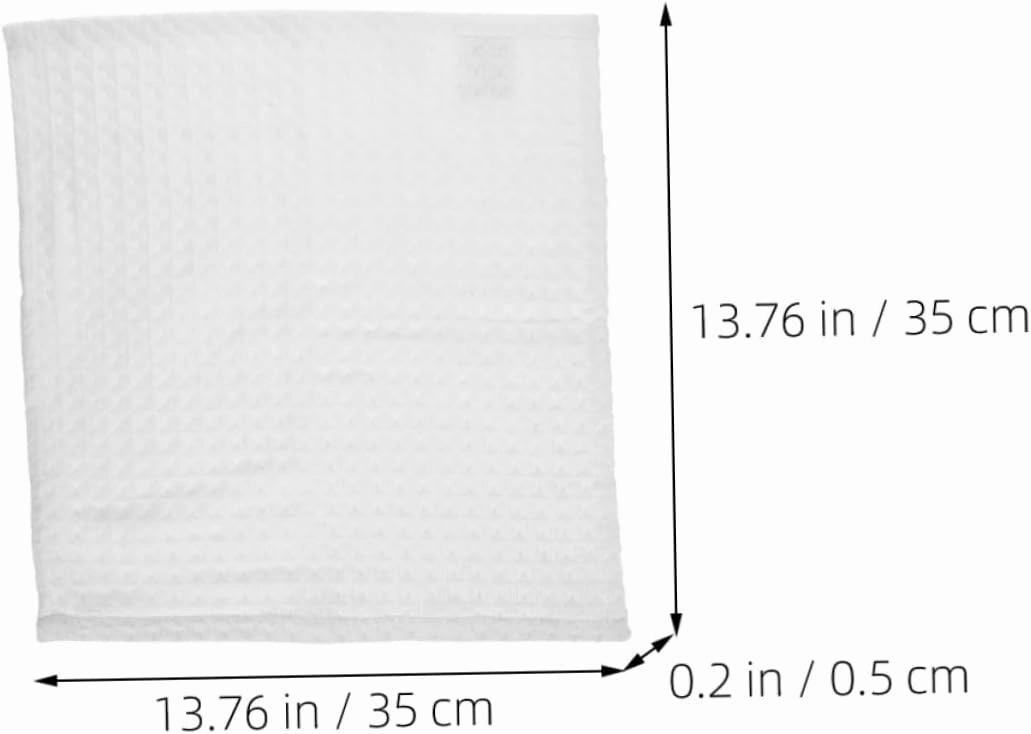 6pcs Cotton Face Cloths Absorbent Makeup Towels Soft Solid Color Square Washcloths for Daily Use Versatile Bath Towels for Cleaning