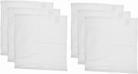 6pcs Cotton Face Cloths Absorbent Makeup Towels Soft Solid Color Square Washcloths for Daily Use Versatile Bath Towels for Cleaning