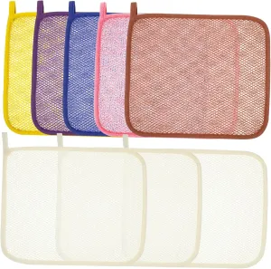 8 Pcs Exfoliating Wash Cloths for Body and Massage Bath Cloths Deep for Exfoliating and Cleansing Skin