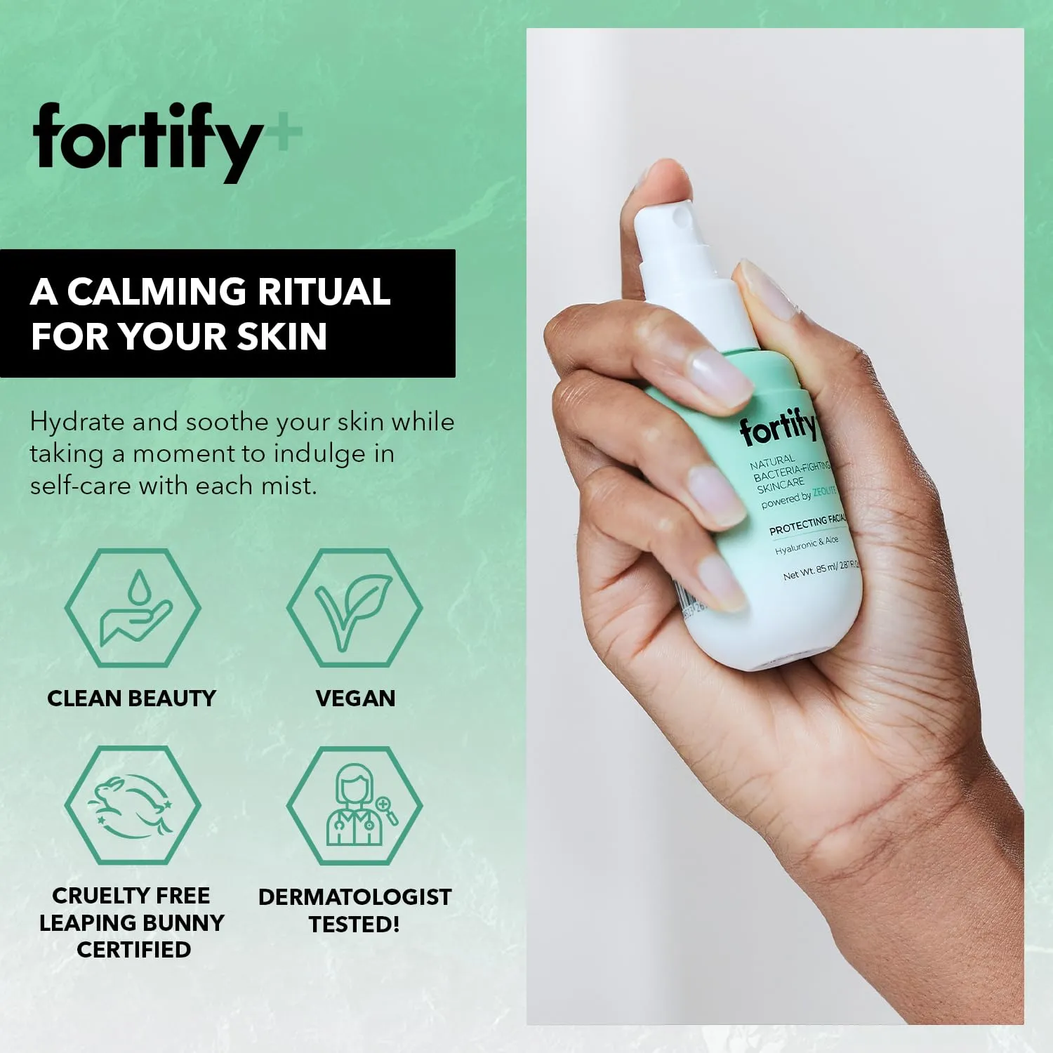 9-in-1 Facial Mist with Hyaluronic Acid & Zeolite - Anti-Aging Hydrating Face Spray | Daily Use - Dermatologist Tested Korean Skincare - Fragrance & Alcohol Free 2.87 oz - Pack of 2