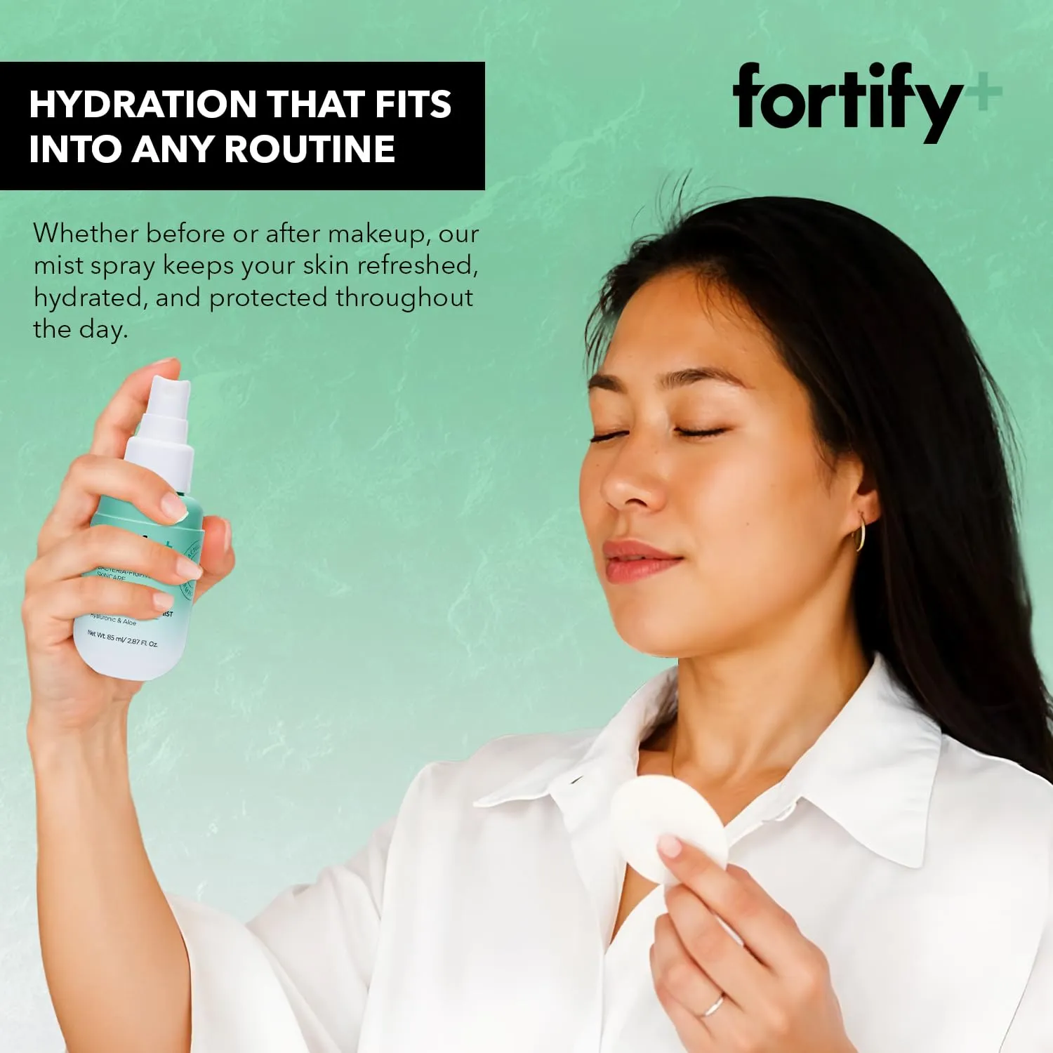 9-in-1 Facial Mist with Hyaluronic Acid & Zeolite - Anti-Aging Hydrating Face Spray | Daily Use - Dermatologist Tested Korean Skincare - Fragrance & Alcohol Free 2.87 oz - Pack of 2