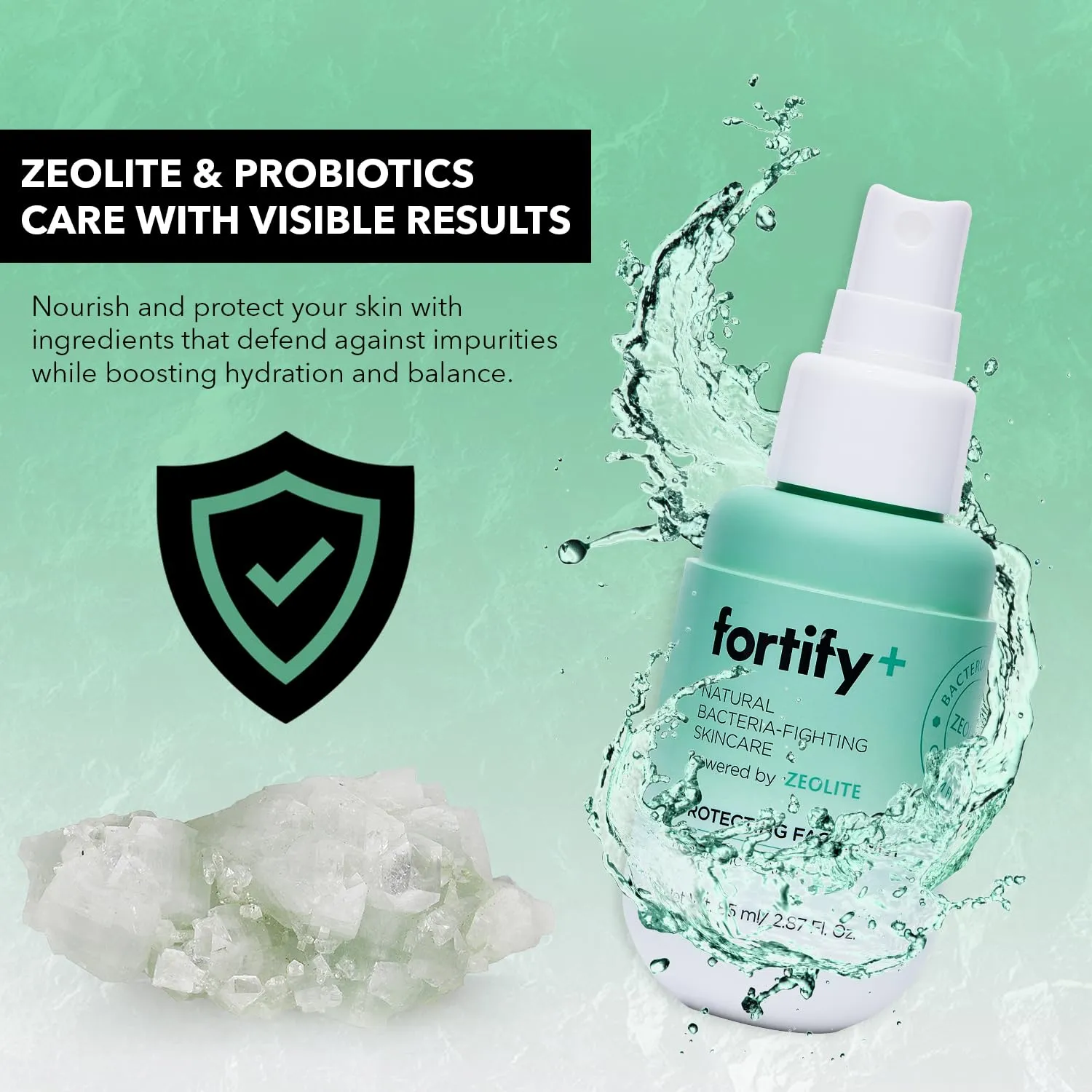 9-in-1 Facial Mist with Hyaluronic Acid & Zeolite - Anti-Aging Hydrating Face Spray | Daily Use - Dermatologist Tested Korean Skincare - Fragrance & Alcohol Free 2.87 oz - Pack of 2