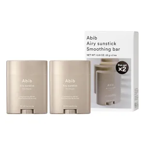 Abib Airy Sunstick Protection Bar DUO Broad Spectrum SPF50  1.62 oz / 46 g (Semi-matte) | Korean Suncreen Stick Suncare Sunblock, No Whitecast, Protector Solar Barra, Water resistant