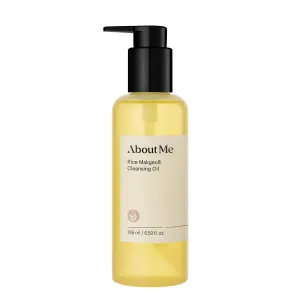 About Me Rice Makgeolli (Rice Wine) Cleansing Oil, K-Beauty Deep Cleansing Oil with Korean Rice Wine Extract, Gentle Daily Makeup Remover for All Skin Types (195ml/6.59 fl.oz)