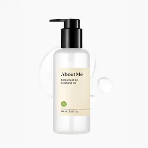 ABOUT ME Sprout Mild pH Cleansing Oil - Gentle, pH-Balanced Face Cleanser with Natural Oils (195 ml/6.59 fl oz)
