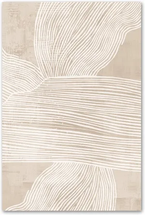 Abstract Beige Canvas Wall Art Mid Century Modern Prints Neutral Line Art Textured Picture Minimalist Painting Boho Prints for Living Room Decor 16x24inch No Frame
