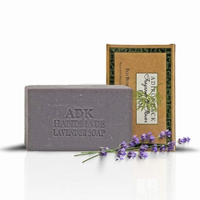 Adirondack Fragrance & Flavor Farm ADK Natural Balsam & Lavender Soap Bar 16 oz., Handmade Vegan Olive Oil Body Soap for Dry and Sensitive Skin, Moisturising for Men, Women & Babies