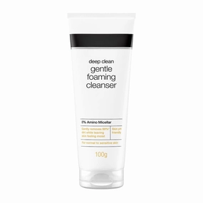 Advanced Deep Clean Foaming Cleanser- Face Wash | Men & Women | Normal to Oily Skin | Gentle Formula | 8% Amino Micellar | Skin pH Friendly | Removes 99% Dirt | Daily Cleansing - 100g