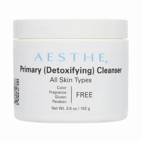 Aesthe Primary Cleanser - Moisturizing Makeup Remover & Cleanser for Normal to Dry Skin Types - Natural Fruit Extracts, Seed Oils, & Botanicals - Luxurious Facial Skincare - 3.6 oz