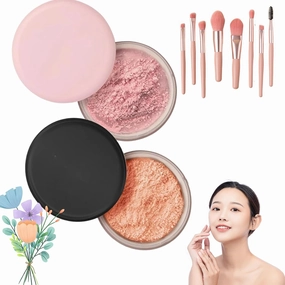 Allaura Beauty Blurring Powder, Blurring Setting Powder By Allaura, Allaura Beauty Pink Setting Powder, Pink Blurring Powder For All Skin Tones (01# 02#, One Size)