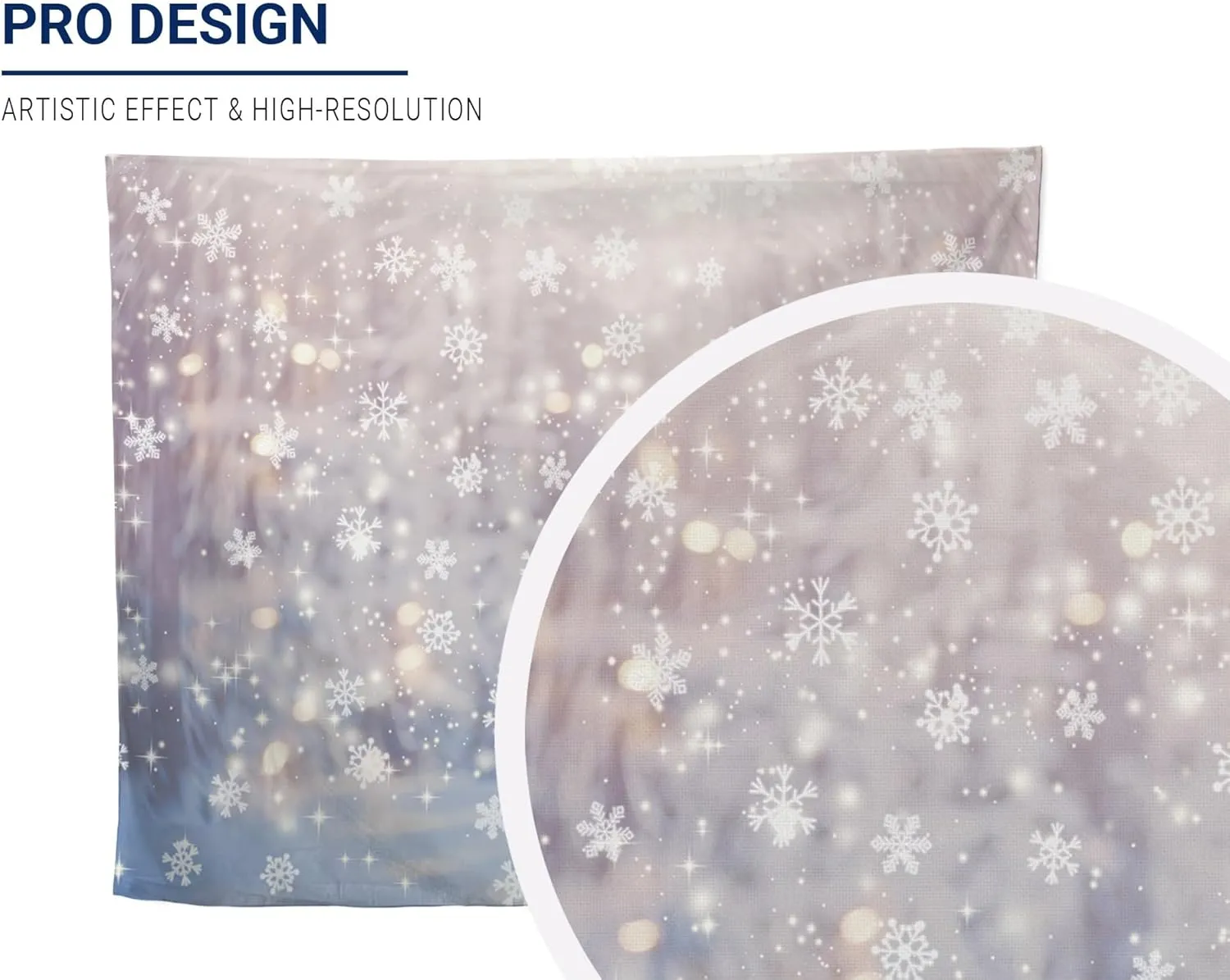 Allenjoy 10 x 8 FT Winter Wonderland Photography Backdrop Christmas Glitter Bokeh Snowflakes Background for Kids Children Newborn Baby Shower Birthday Party Decor Banner Portrait Photo Booth Props