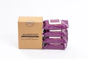ALLURDEVINE- Makeup Remover Face Wipes25 count (Pack Of 4) Cleans, Hydrates & Nourishes - For All Skin Typesincl. Sensitive Skin - Best Eye Make Up Cleanser - Dissolves Waterproof Mascara - Oil Free