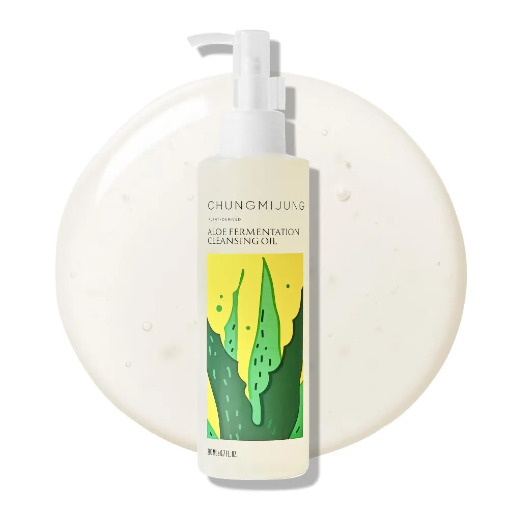 Aloe Fermentation Cleansing Oil, Hydrating and Gentle Cleanser, Makeup Blackhead Remover, Olea Europaea (Olive) Fruit Oil, All Skin Types, Korean Skin Care 6.7 fl.oz. / 200ml