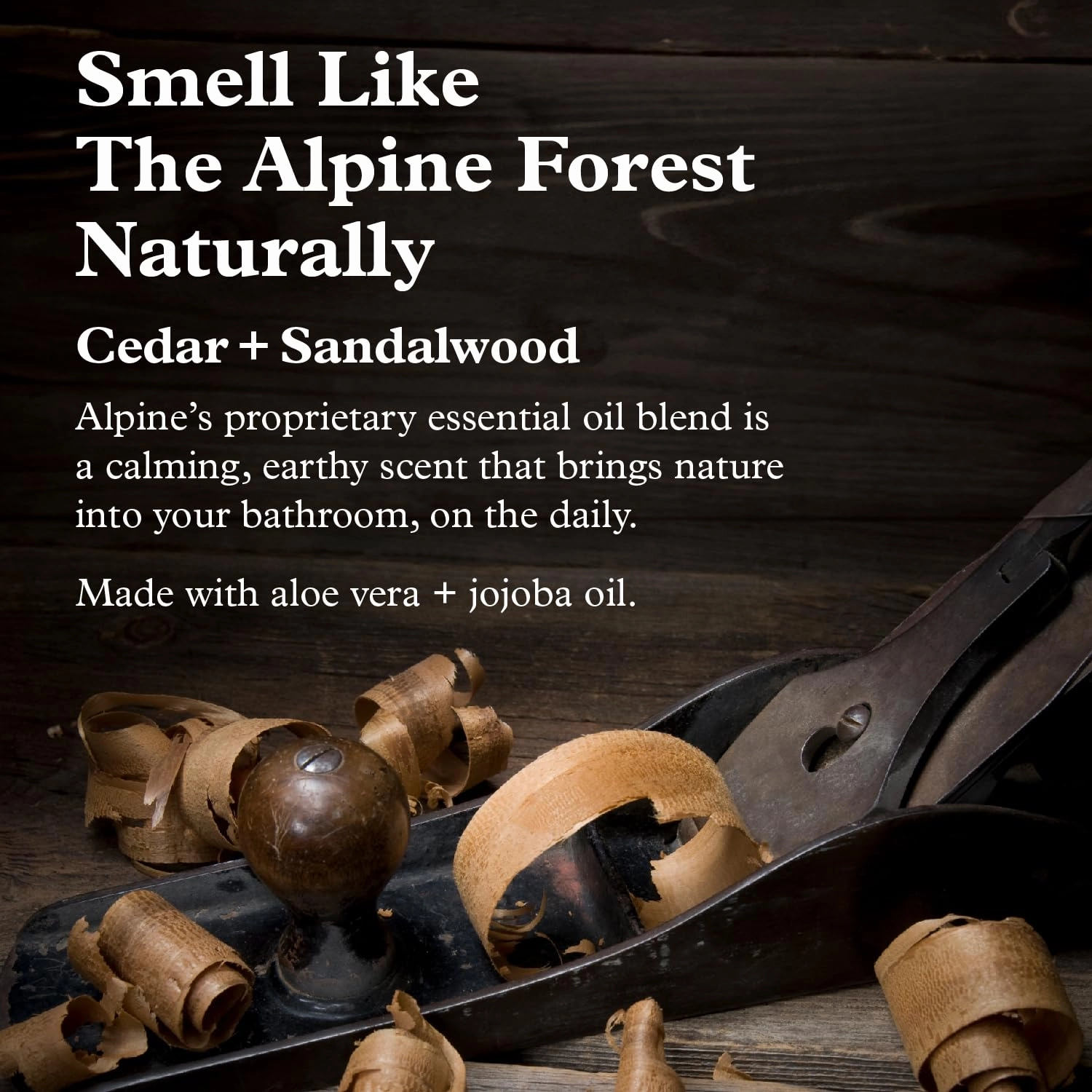 ALPINE PROVISIONS Cedar & Sandalwood Body Wash - Cleanse & Moisturize Naturally with Essential Oils - Vegan, Sulfate & Plastic Free - Gentle on Skin Natural Body Wash for Men and Women - 16.9 fl oz