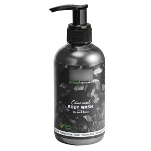 AMC Charcoal Body Wash | Deep Cleansing & Detoxifying | Removes Dirt, Oil & Impurities | Enriched with Activated Charcoal |100% Pure & Natural Ingredients | Suitable for All Skin Types | 220ml
