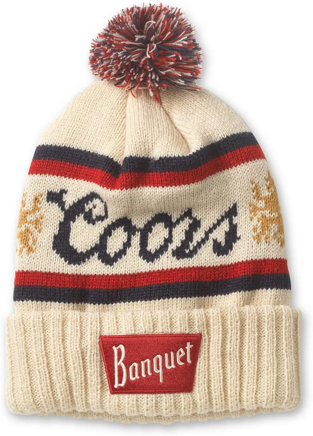 AMERICAN NEEDLE Unisex Beer Brand Pillow Line Knit Beanie Hat