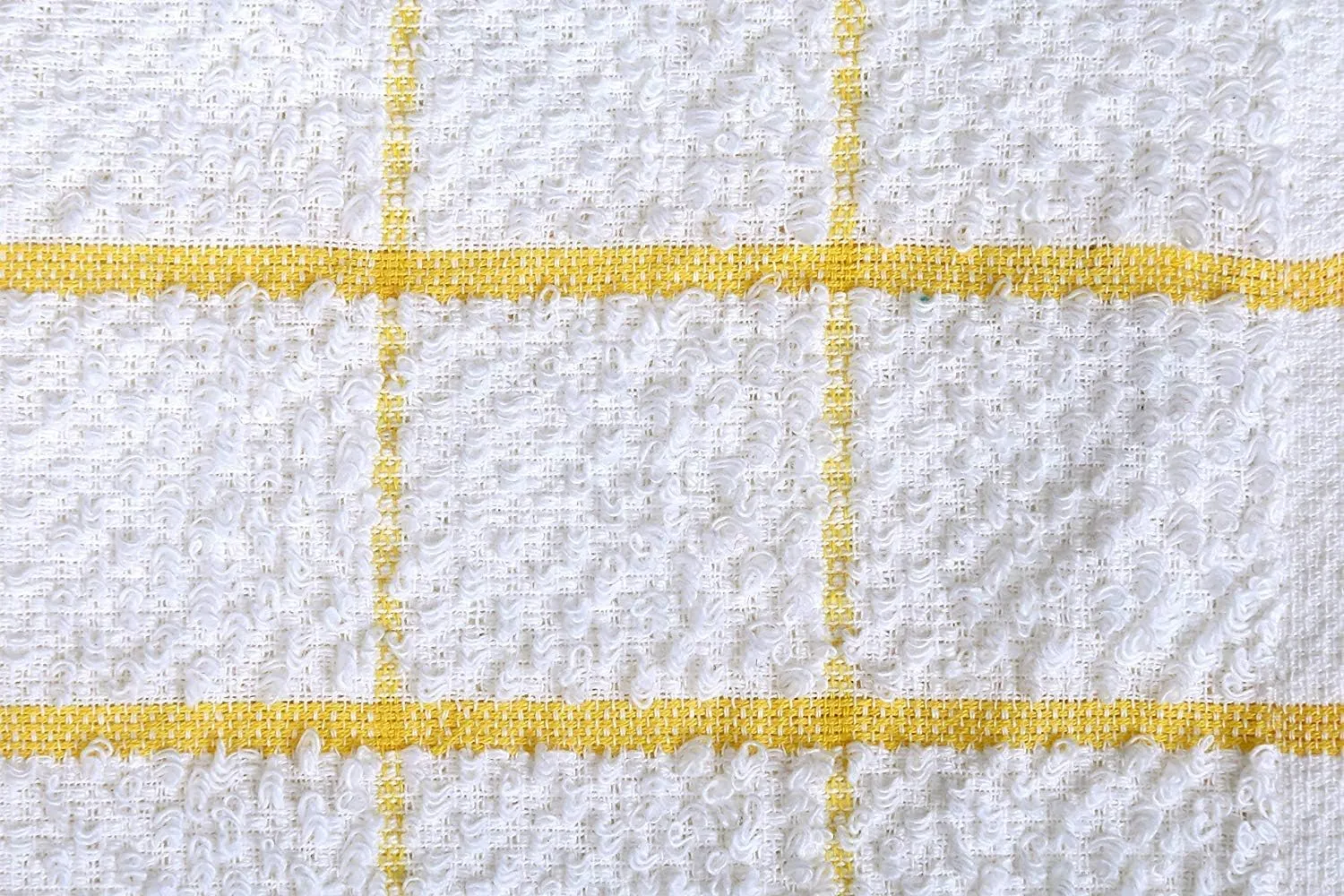 AMOUR INFINI Kitchen Dish Cloths Set of 8 – Highly Absorbent, Super Soft Cotton Dish Rags (12"x12" Inch) Wash & Dishcloths for Kitchen & Dishwashing (Yellow)
