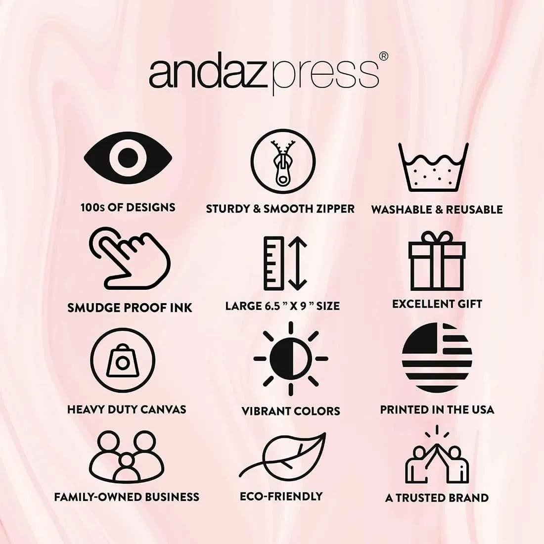 Andaz Press Funny Makeup Bag Canvas Cosmetic Bag with Zipper I Would Cry But My Mascara Is Designer Makeup Pouch For Purse Travel Pouch Funny Pencil Bag Cute Birthday Gifts for Women 6.5 x 9 Inch