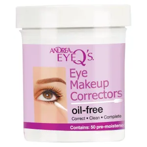 Andrea Eyeq's Oil-free Eye Make-up Correctors Pre-moistened Swabs, (Pack of 6) 300 Count