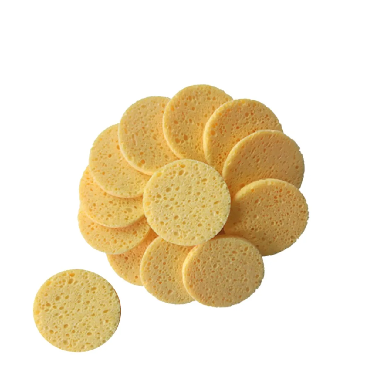 Angoily 60pcs Skin-friendly Face Cleaning Puff Soft Cotton Makeup Removal Pads Round for Gentle Exfoliation and Deep Pore Cleansing for Daily Use