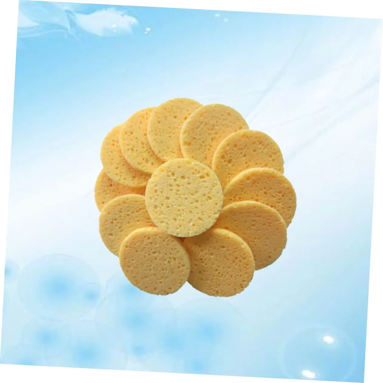 Angoily 60pcs Skin-friendly Face Cleaning Puff Soft Cotton Makeup Removal Pads Round for Gentle Exfoliation and Deep Pore Cleansing for Daily Use