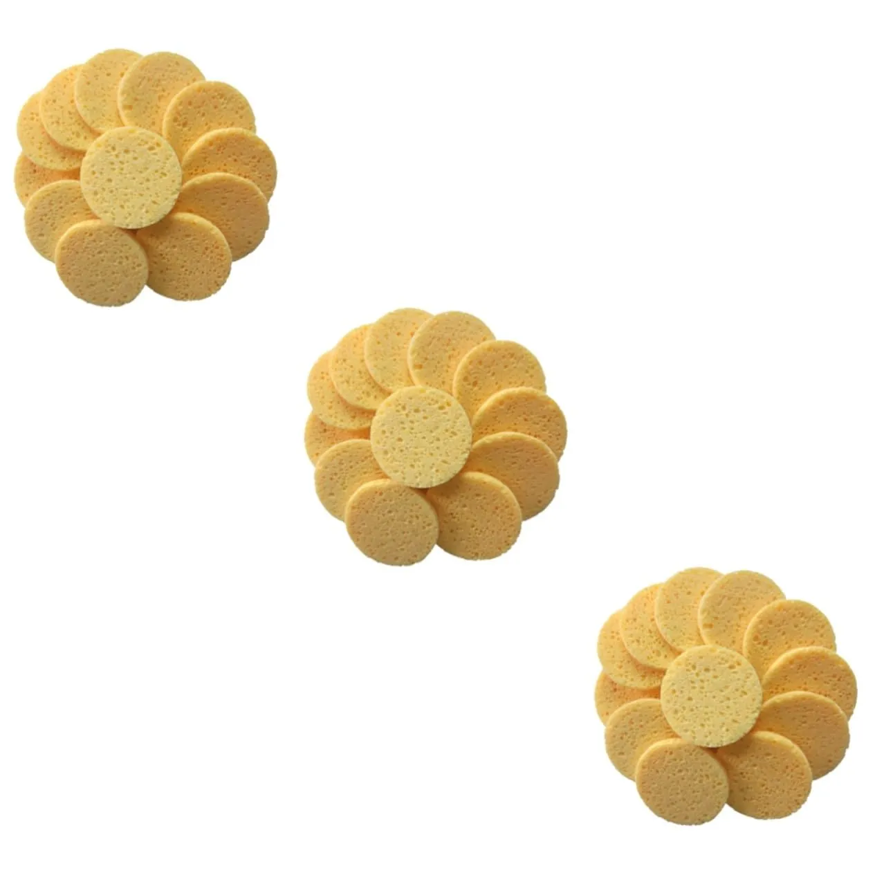 Angoily 60pcs Skin-friendly Face Cleaning Puff Soft Cotton Makeup Removal Pads Round for Gentle Exfoliation and Deep Pore Cleansing for Daily Use