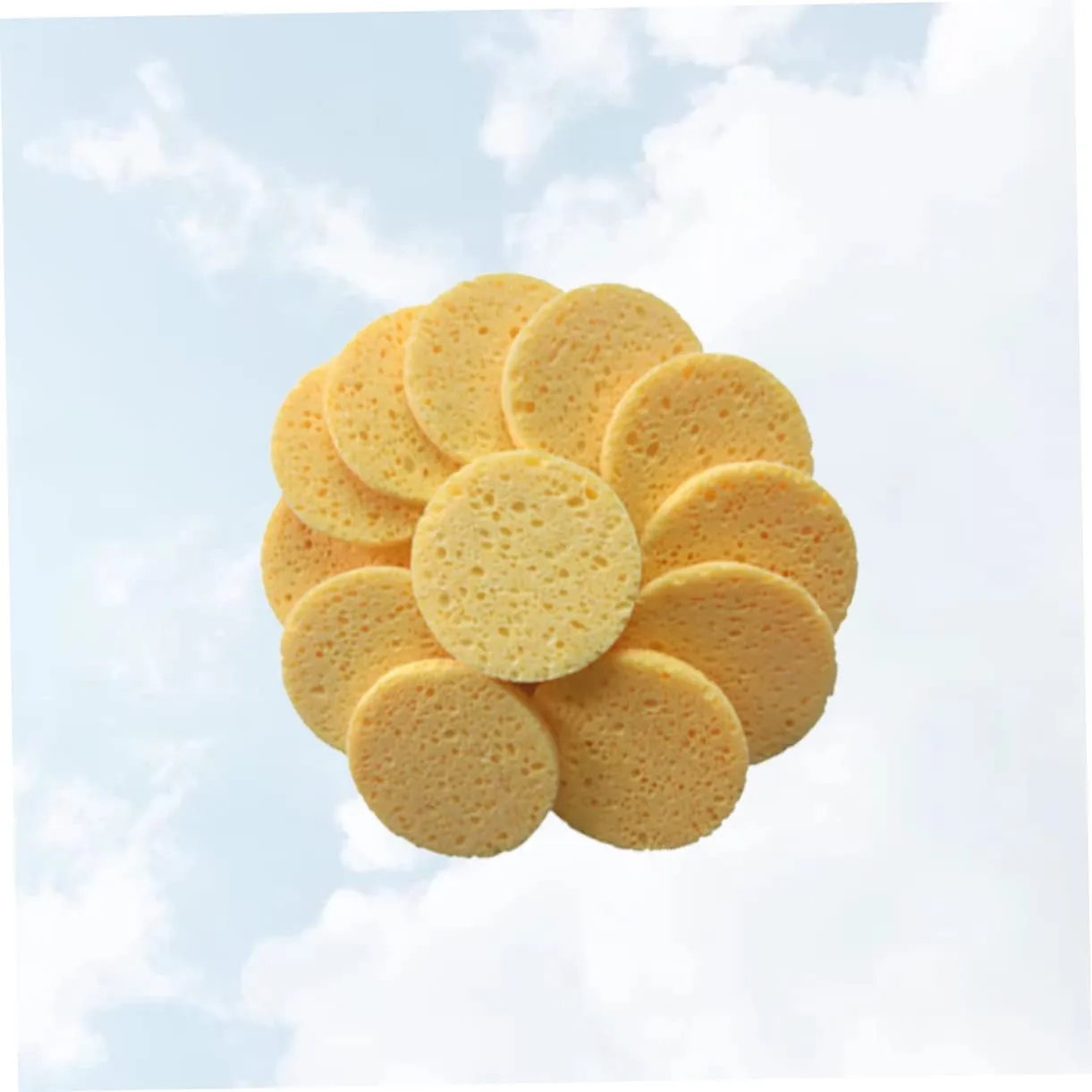 Angoily 60pcs Skin-friendly Face Cleaning Puff Soft Cotton Makeup Removal Pads Round for Gentle Exfoliation and Deep Pore Cleansing for Daily Use