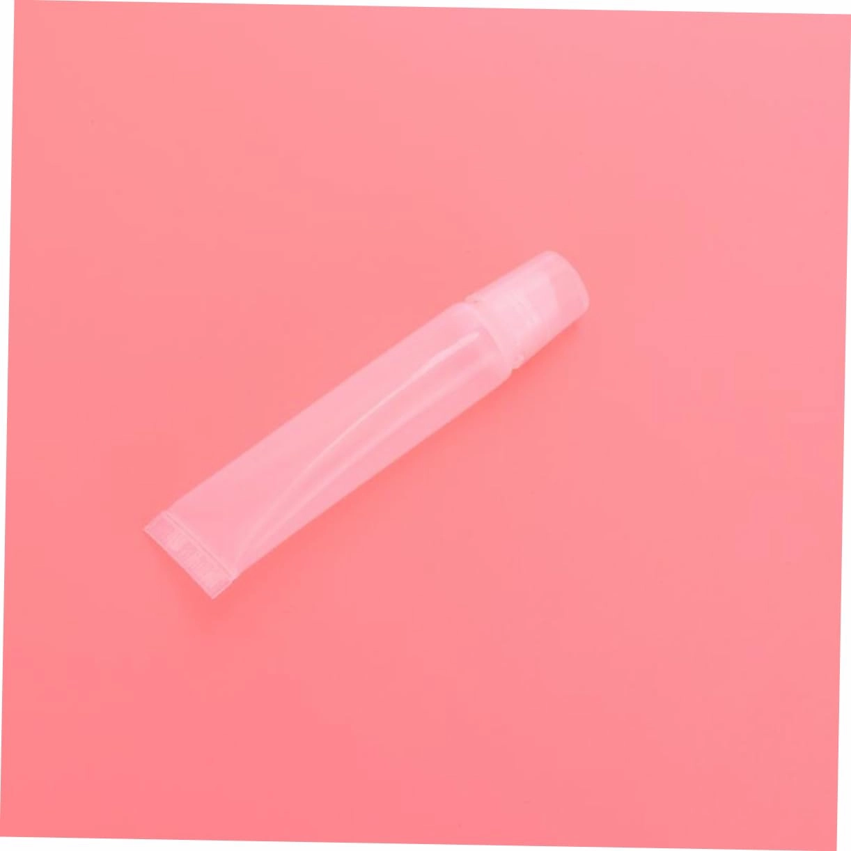 Angoily 80 Pcs Makeup Containers Repackaged Lip Balm Sample Refill Hose Lip Plumper Gloss Clear Empty Lip Gloss Containers Handmade Containers Bevel Lip Gloss Tube Round Mouth Travel