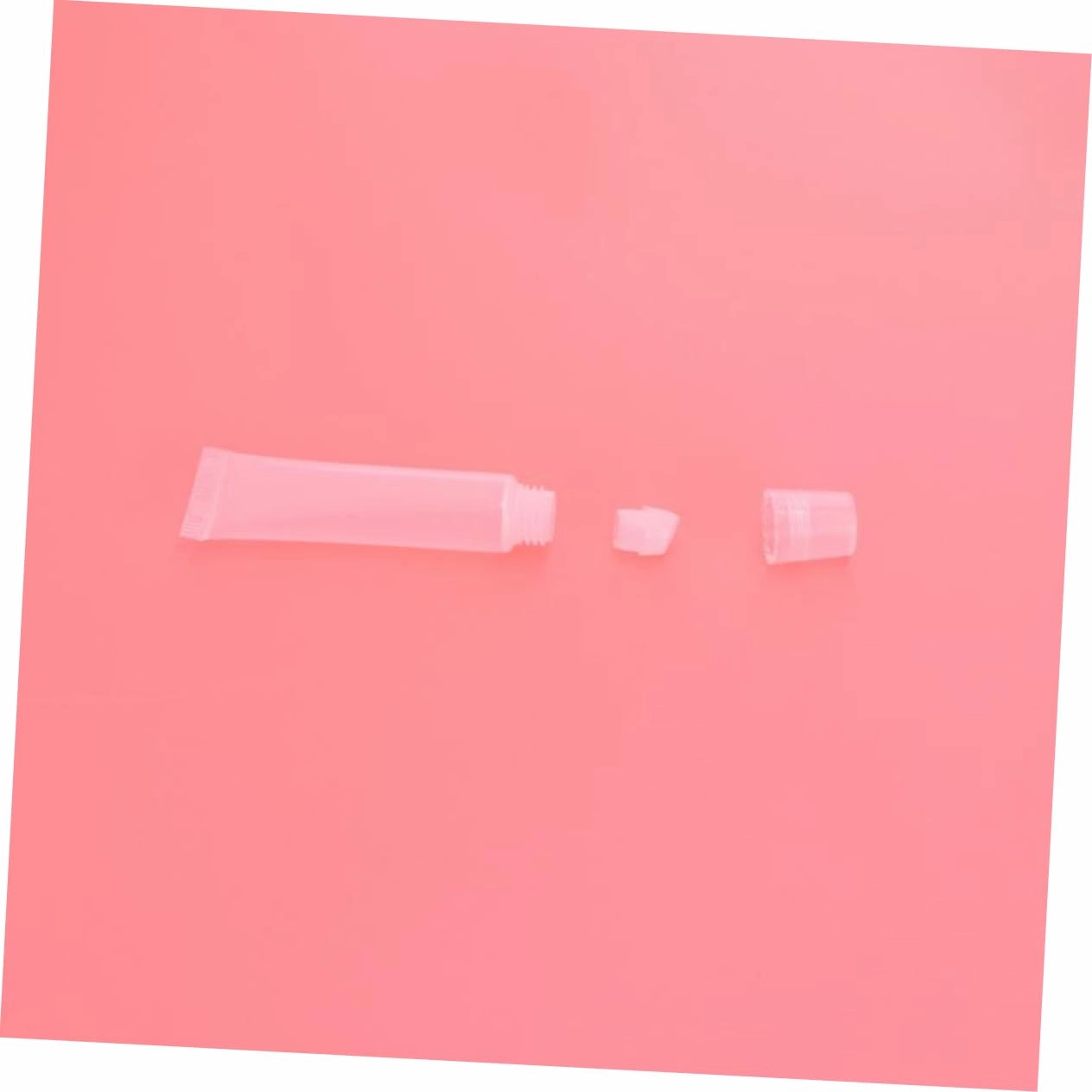 Angoily 80 Pcs Makeup Containers Repackaged Lip Balm Sample Refill Hose Lip Plumper Gloss Clear Empty Lip Gloss Containers Handmade Containers Bevel Lip Gloss Tube Round Mouth Travel