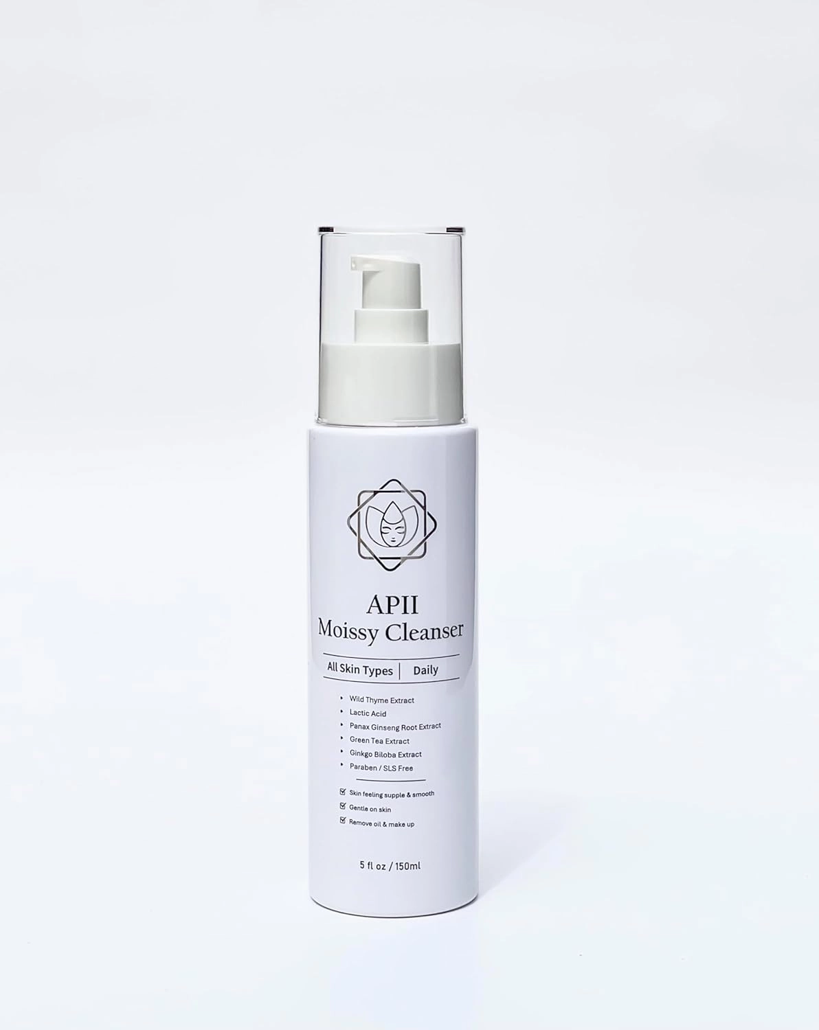 APII Moissy Cleanser | All Natural Daily Use Cleanser | Facial wash | Gentle Yet Effective| 150ml