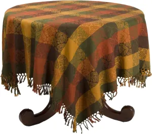 April Cornell 72-Inch by 108-Inch Tablecloth, Poet Jacquard Multi