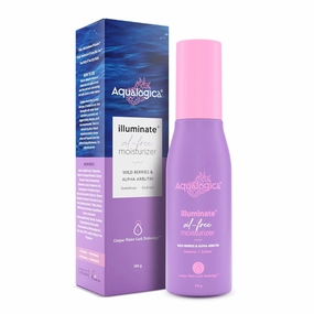 Aq,ualogi'ca Lightweight Face Moisturizer with Hyaluronic Acid and Alpha Arbutin | Oil-Free Hydration for Oily and Combination Skin | For Men and Women | 100 g (3.53 oz)
