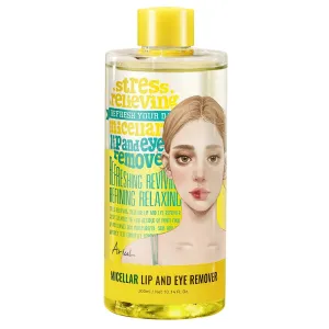 Ariul Stress Relieving Micellar Lip & Eye Remover – Gentle & Effective Makeup Remover, Korean Skin Care with Natural Ingredients, 300ml / 10.14 fl. oz