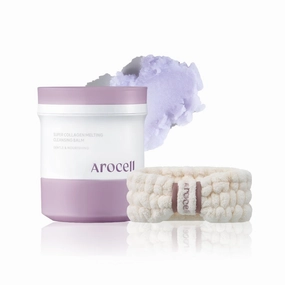 AROCELL Super Collagen Melting Cleansing Balm with Face Wash Cleasing Headband