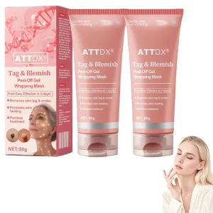 ATTDX Blemish Peel off Gel Wrapping Mask,ATTDX Blemish Peel off Gel,attdx skin remover gel,Effectively reduces skin blemishes and moisturizes (2PCS)