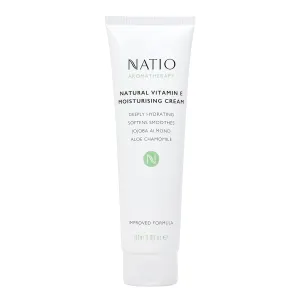 Australia Aromatherapy Natural Vitamin E Moisturizing Cream, 3.4 oz - Non-Greasy Aloe Vera Face Moisturizer - Deeply Hydrating Face Cream
