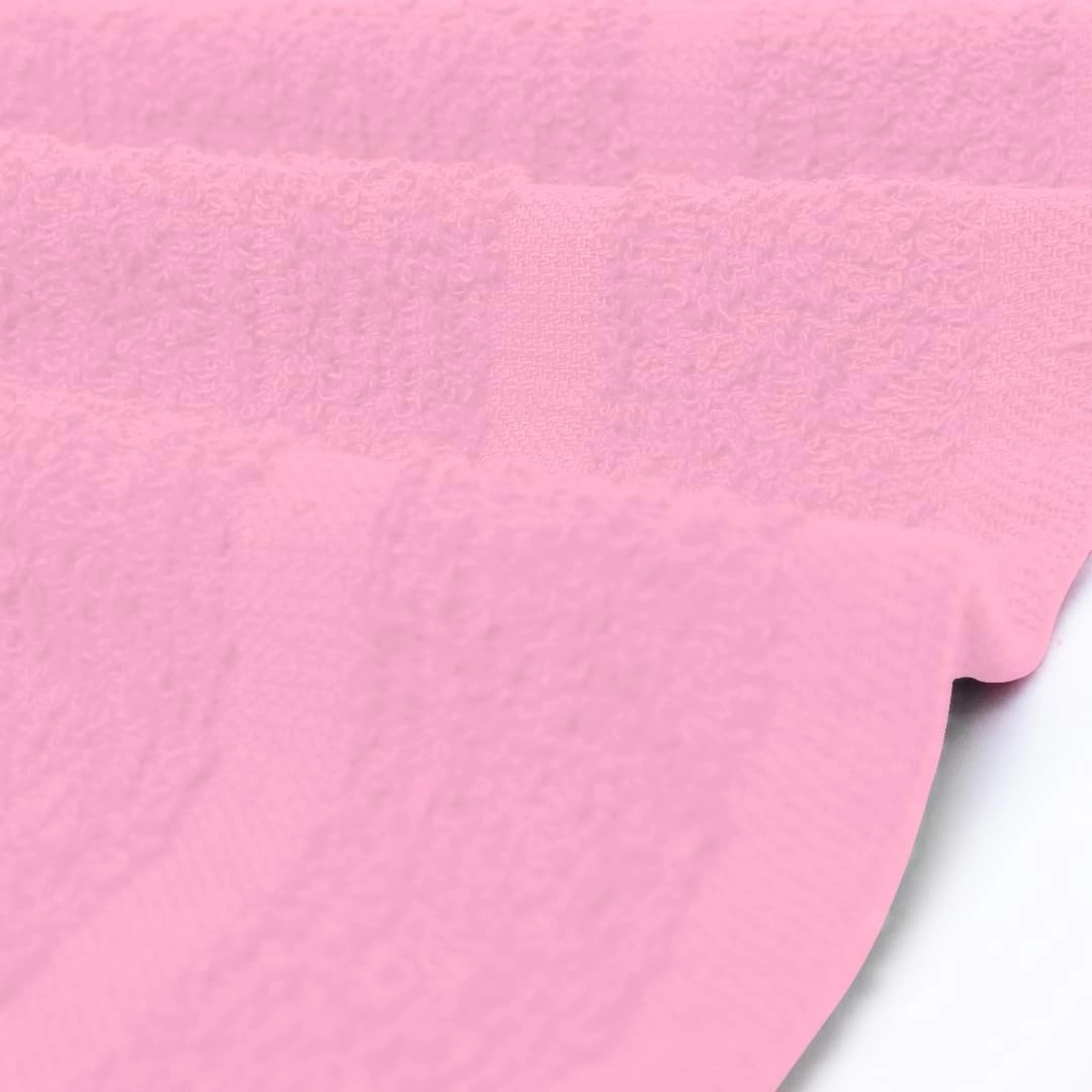 Avalon Towels Cotton Washcloths – (Pack of 36) Size 12x12 Inches, 100% Ring Spun Cotton, Soft & Absorbent Face Towels, Gym Towels, Hotel and Spa Quality, Reusable Fingertip Towels (Pink)