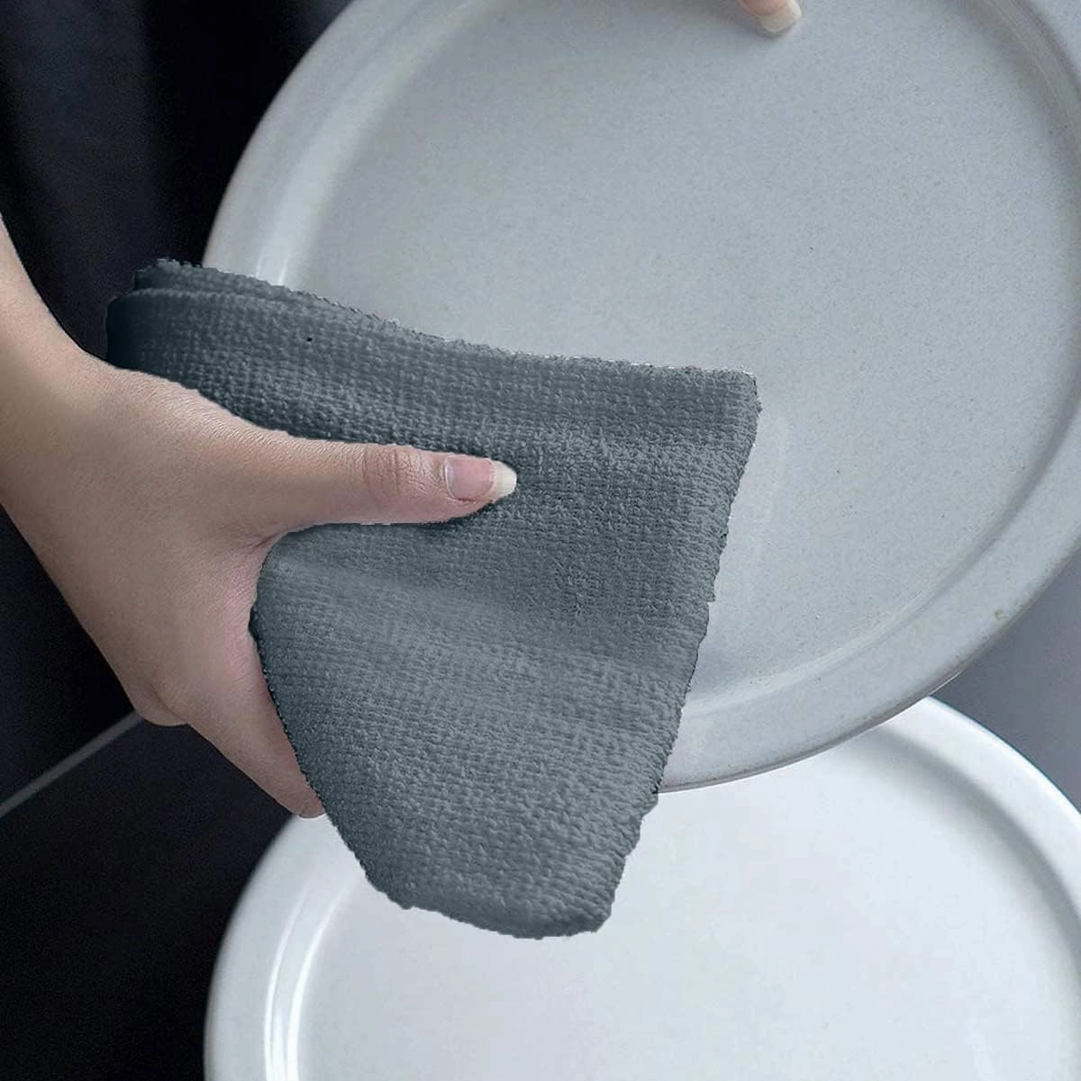 Avalon Towels Terry Bar Mop Towels (Value Pack of 60) Size 14"x17" – Absorbent and Durable, Multipurpose Cleaning Rags, Cotton Cleaning Cloths, Terry Cloth Rags, Reusable Shop Rag (Grey)