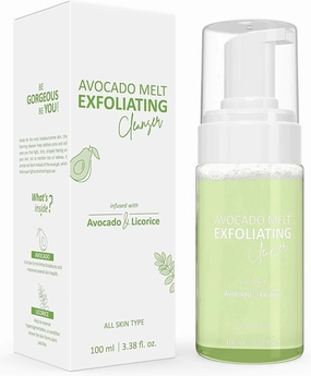 Avocado & Licorice Melt Exfoliating Foaming Cleanser | Daily Face Cleanser, Removes Oil, Deep Cleansing | for Normal to Oily Skin - 100ml