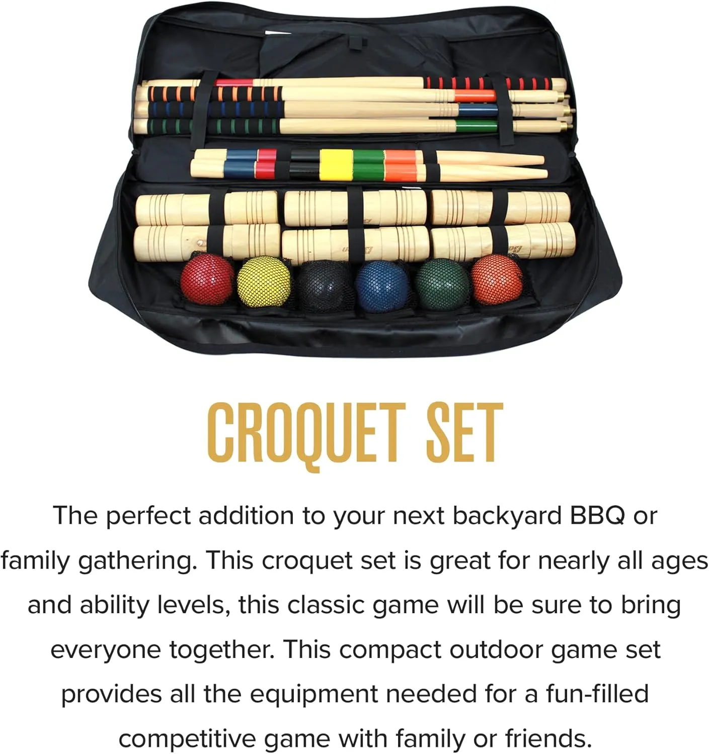 Baden Deluxe Series Croquet Set 29 inch mallets